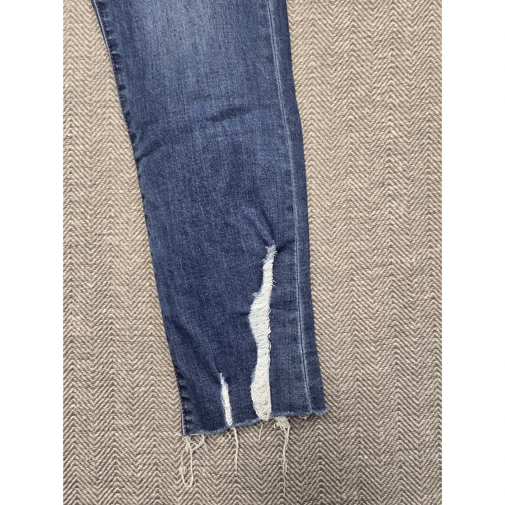 Articles‎ of Society Distressed Skinny Jeans Medium Wash Raw Hem Size 28
